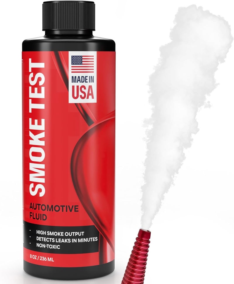 Samorillo Smoke Test Fluid for Automotive Smoke Machines - 8oz Solution Creates High Density Smoke - Made in USA - Detect Leaks in All Systems EVAP, Intake, Fuel, Vacuum, Exhaust Systems, Turbo & Super Charger - Image 1